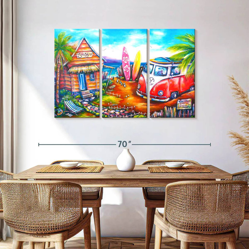 Senne Summer Hut And Van, 36" H x 57" W