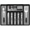 Rangement de tiroir extensible pour couverts, plateau à couverts pour l'argenterie, ustensiles de service, rangement polyvalent pour la cuisine, le bureau et la salle de bain