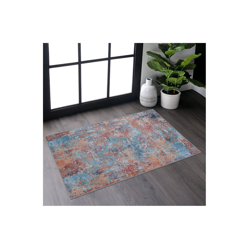 Multi Washable Rug 2' X 3' Doormat Rug (2' X 3'), Rectangle 2' x 3'