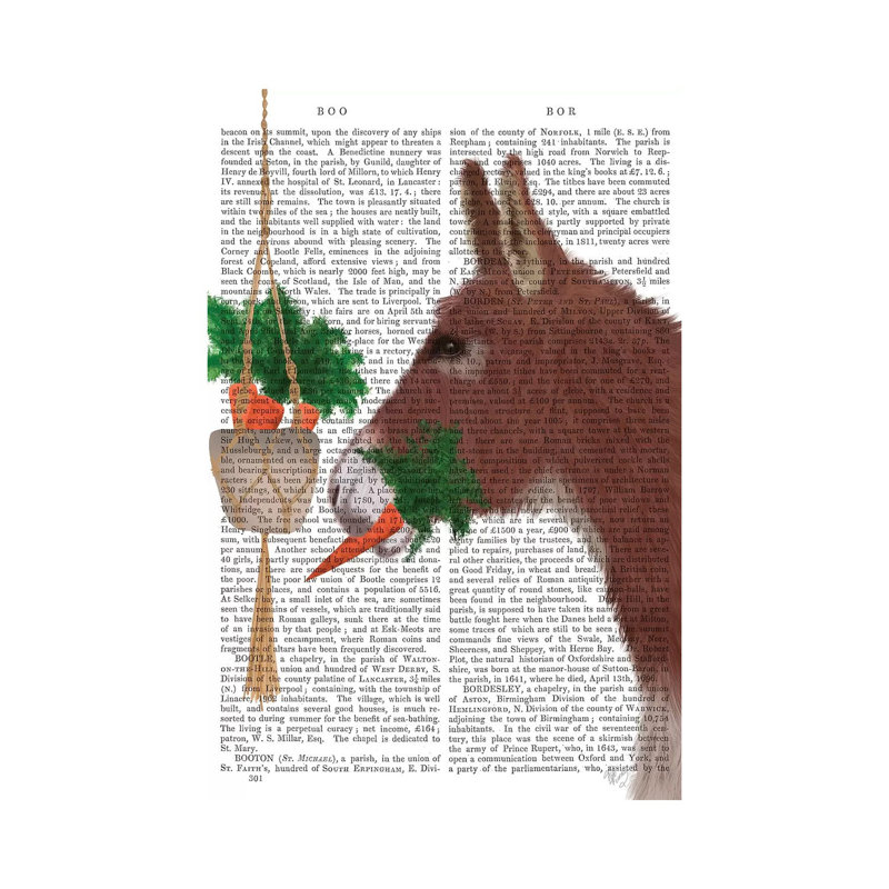 Donkey Lunch Book by Fab Funky - Wrapped Canvas Print, 20.32 cm H x 30.48 cm W