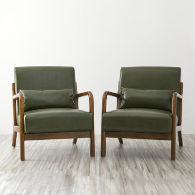Jabarius Faux Leather Armchair