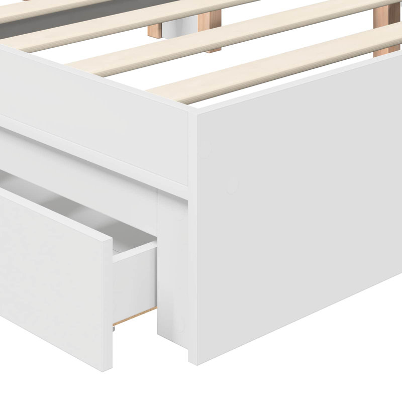 Bed, European Kingsize (160 x 200 cm), White