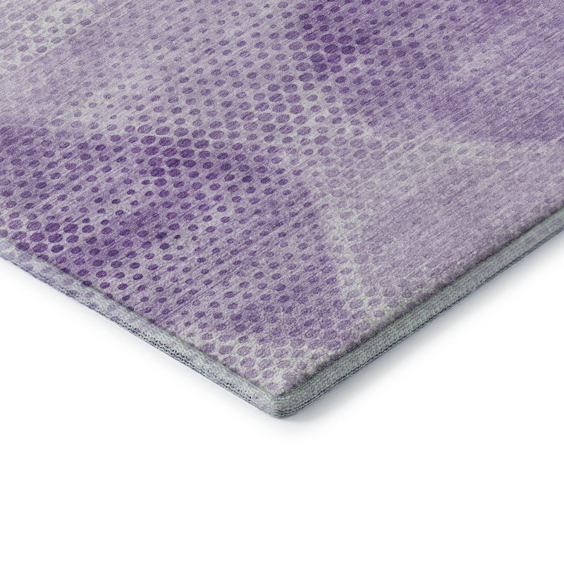 Premium Machine Washable Cerrito Amf539 Lavender Rug, Rectangle 10' x 14'