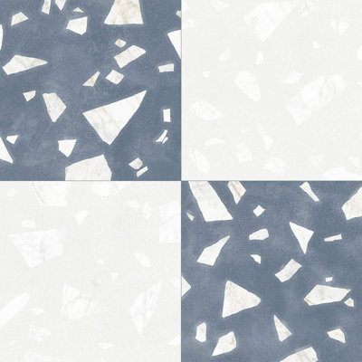 Carreau de sol en porcelaine mate 24 po x 24 po Terrazzo 2.0