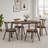 Sierra Rectangular Solid Wood Dining Room Set For 4, Compact Space Design-722399905-728162863