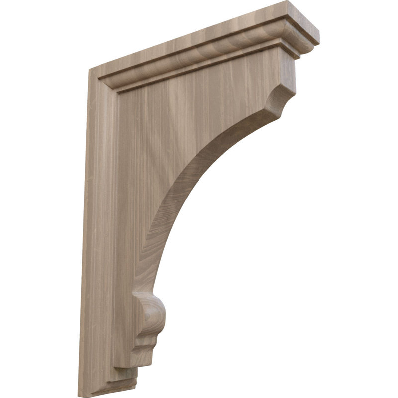 Support en bois Thompson, Noyer, H 8 po x l 2,5 po x P 6 po
