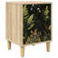 36cm W Engineered Wood Bedside Table