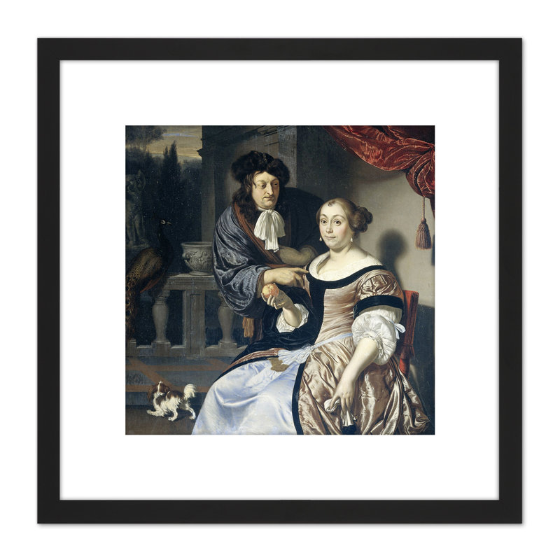 Van Mieris Man And Woman - Single Picture Frame Painting