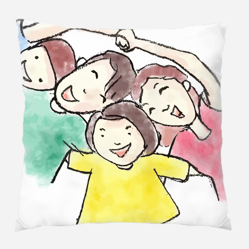Outdoor Reversible Throw Pillow, Microsuede, Indoor