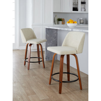 Swivel Upholstered Counter Stool
