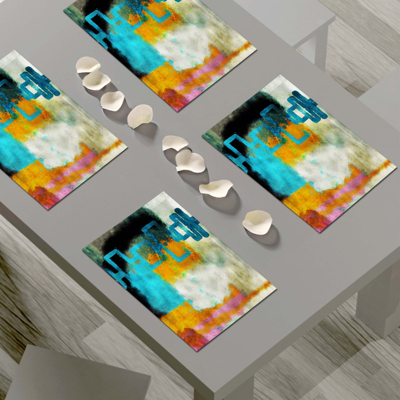 Napperon abstrait en polyester