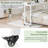 Dakera 70.8'' W Overbed Table with Wheels, Rolling Bed Desk, Writing Desk for Queen/Full Size Bed, MDF Panel + Metal Legs-841456724