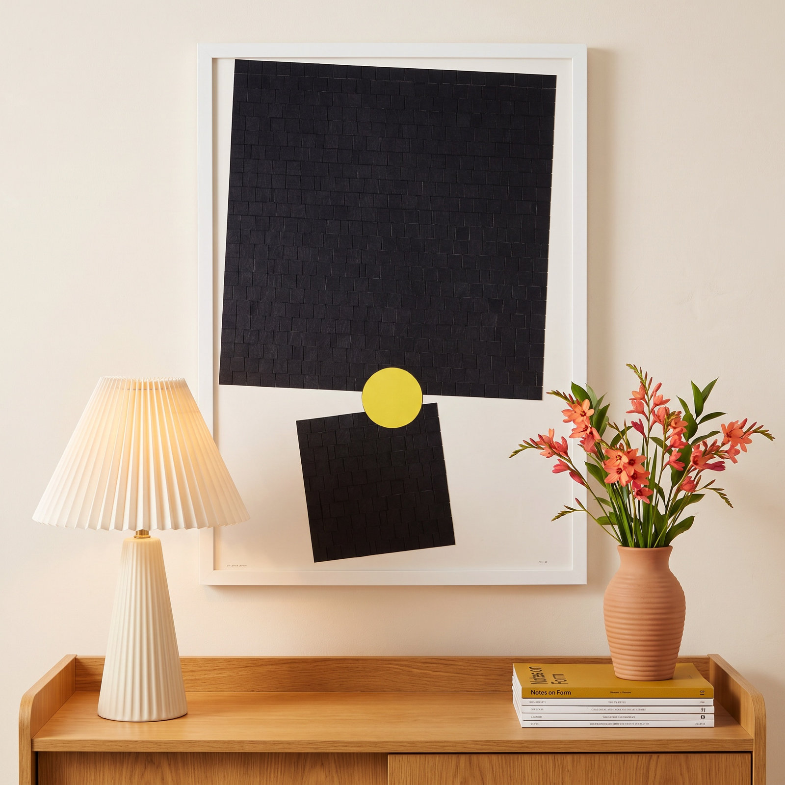 Her Divine Fulcrum Print by Alex Dunn, 25" H x 18" W x 1" D, White