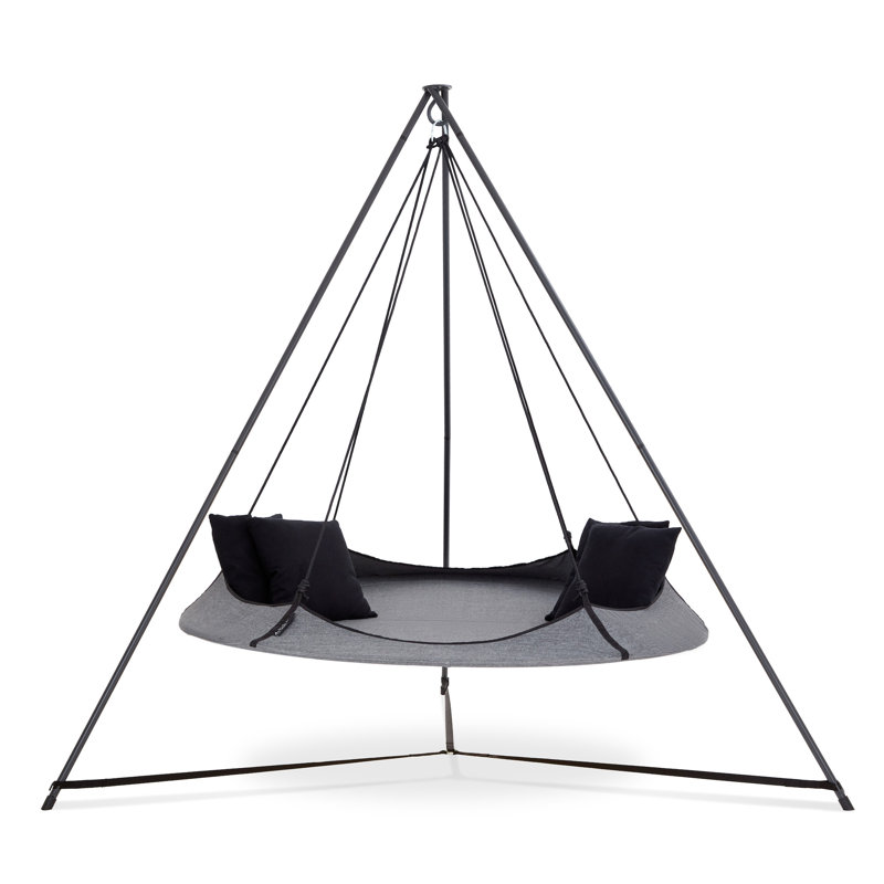 Double Classic Hammock with Stand, Grey