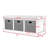 Rustic Storage Bench with 3 Rattan Baskets and Removable Cushion-1193220104