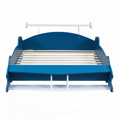 Car-Shaped Platform Bed with Wheels