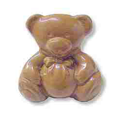 (Paquet de 5) Petit bouton d'ourson brun de 1 1/8 po