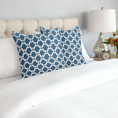 Beauville Geometric Square Scatter Cushion with Filling