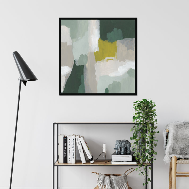 Tundra Summer III, Black Framed Paper Print, 34cm H x 34cm W