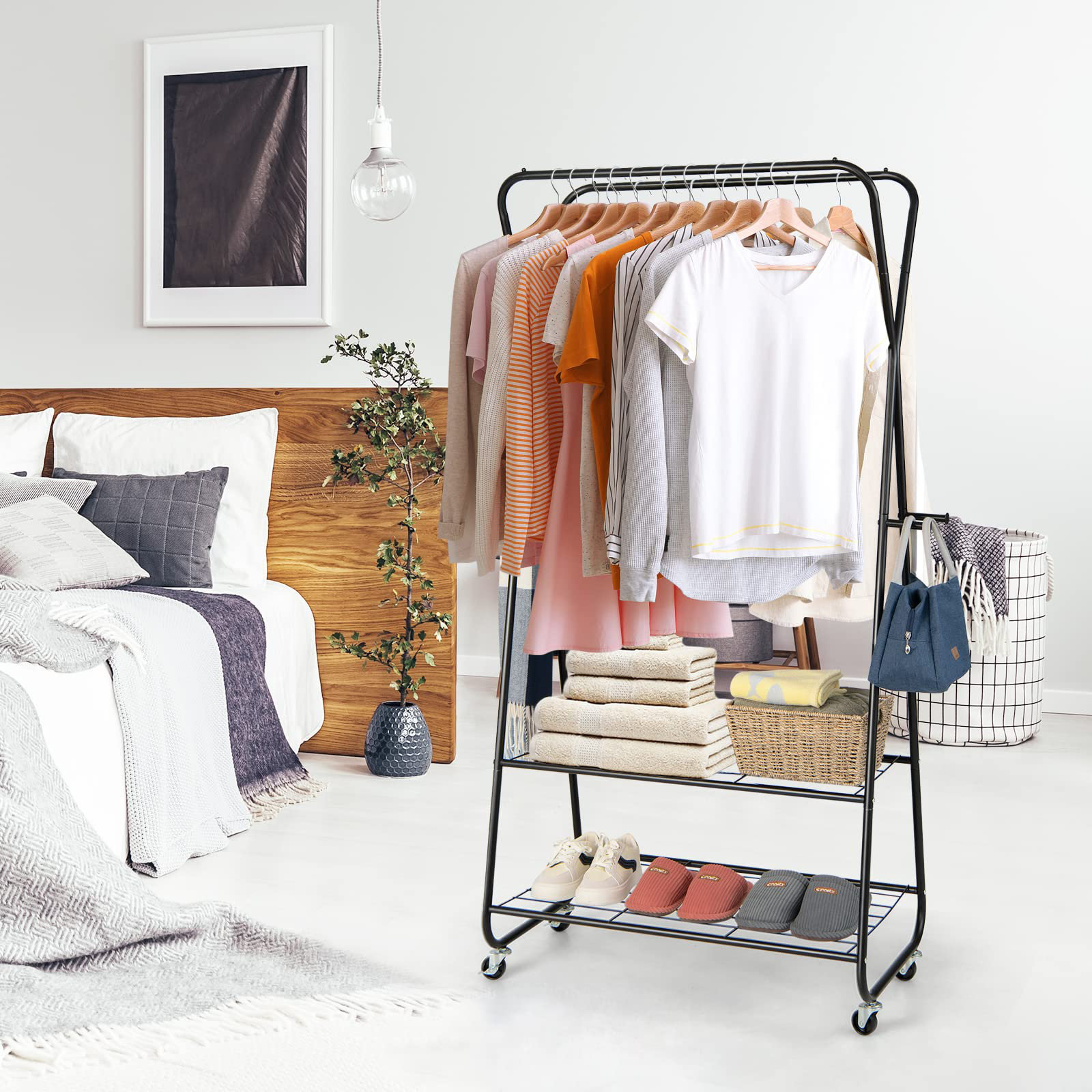 Rebrilliant Adamstown 86Cm Rolling Clothes Racks | Wayfair.co.uk