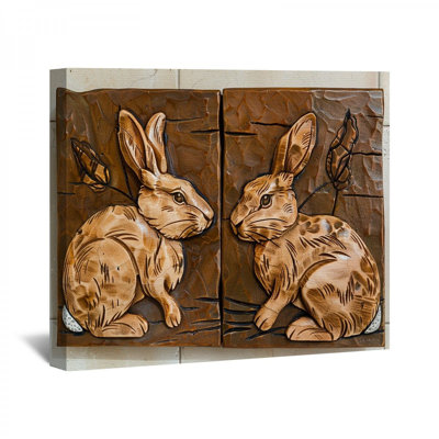 "Lapins" sur toile