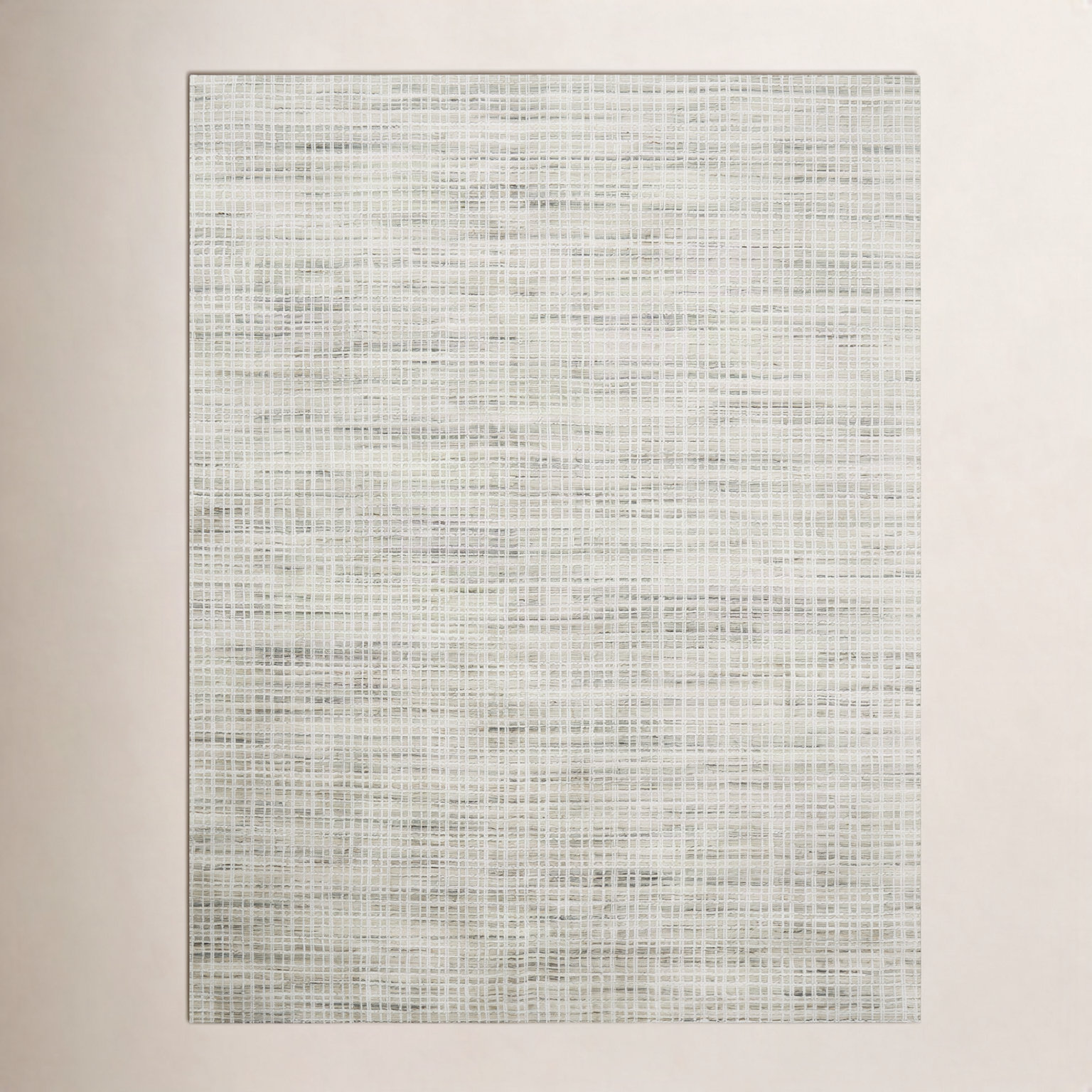 Hannon Green Hand-Woven Geometric Rug, Rectangle 5'6" x 8'6"