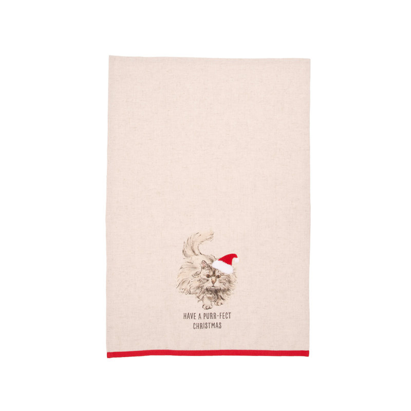 Serviette de Noël Purr-Fect
