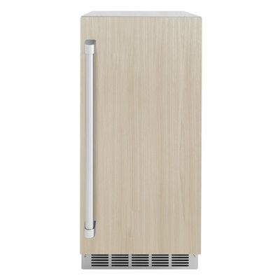 Machine à glaçons ZLINE Touchstone Nugget de 15 pouces avec pompe de vidange et porte prête à recevoir un panneau