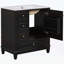 Meuble-lavabo 30 po avec lavabo, une porte, trois tiroirs-117981632