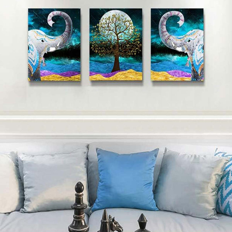 3 Piece Wrapped Canvas Wall Art