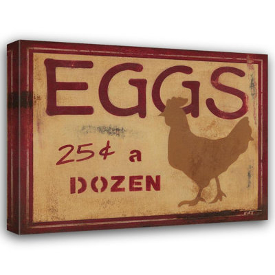 One Allium Way® Wyatt Jr., Norman Gallery Wrapped Canvas Art Titled: Eggs
