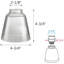 4.75'' H Glass Bell Ceiling Fan Fitter Shade