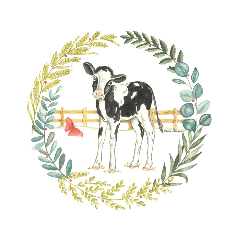 Couronne de bébé vache, H 20 po x l 20 po x P 1,25 po