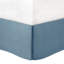 Édredon réversible en coton très grand - motif floral bleu, taies d'oreiller brodées taille médaillon, jupe de lit incluse-116011582