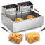 Friteuse électrique commerciale de comptoir 3000W 18Qt / 17L