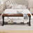 Entryway Bench With Storage, Wood And Metal Indoor Bench For Entry Way