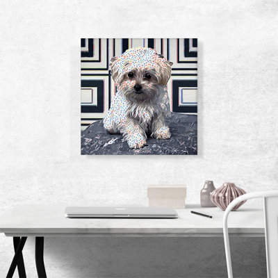 " Havanese Dog Breed Polka Dots Puppy "