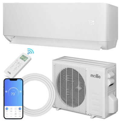 12000 BTU 22 SEER2 Mini Split Air Conditioner with Heater, WIFI AC Unit Cools Rooms up to 550 Sq.Ft