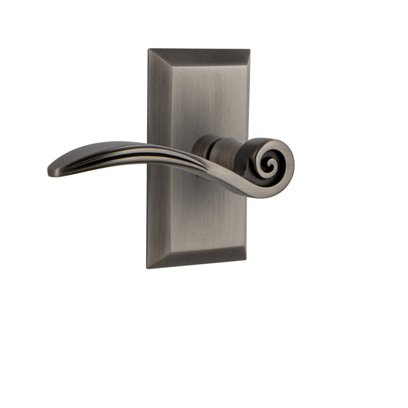 Studio Plate Double Dummy with Swan Lever, Antique Pewter