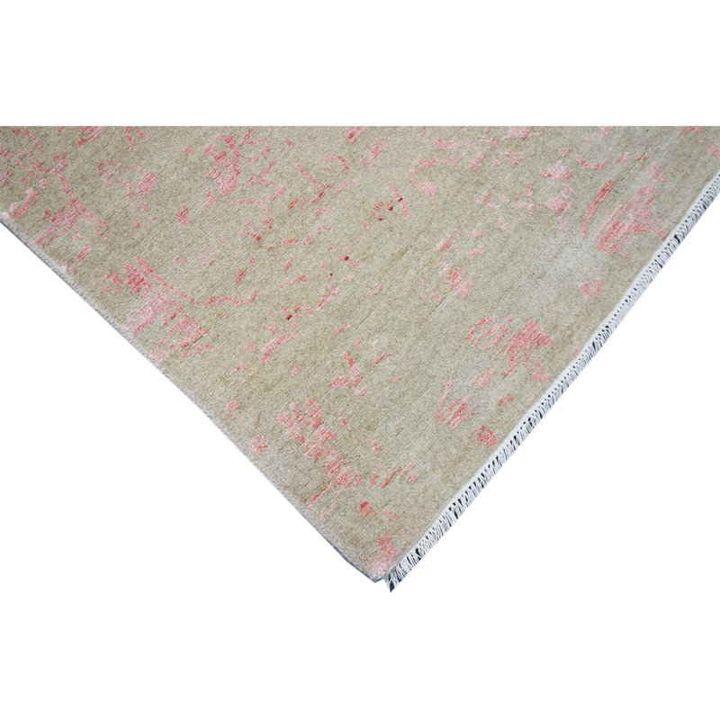 Brookhaven Oriental Area Rug in Coral/Ivory, Rectangle 9'11" x 14'