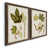 Toile avec cadre en noyer