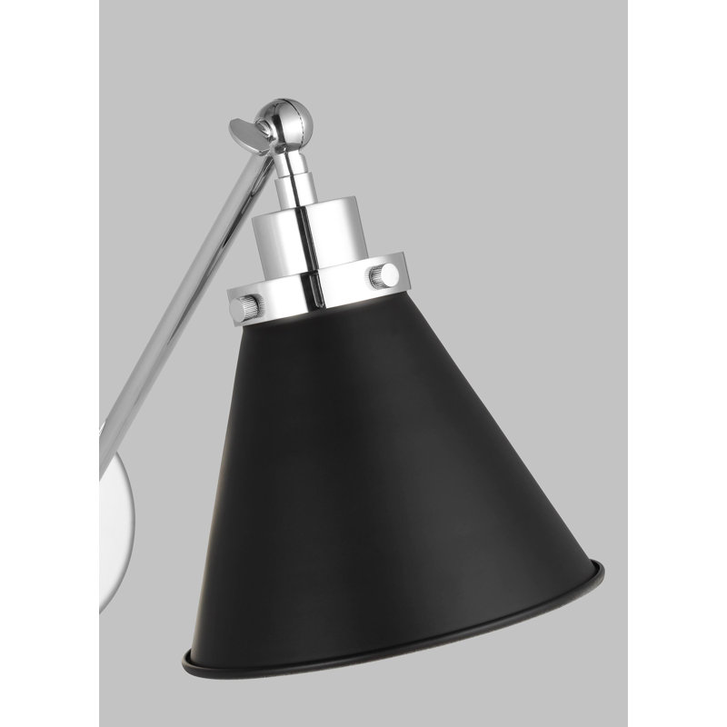 Wellfleet 1 - Light Swing Arm, Silver, Black