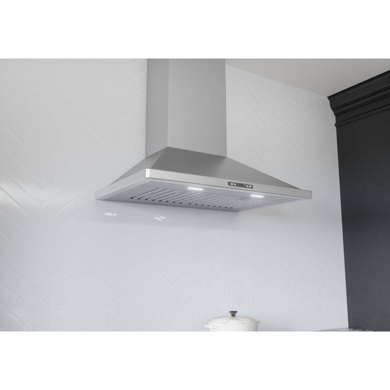 Core Zephyr 36" 700 CFM Wall Mount Range Hood with LED Light in Stainless Steel