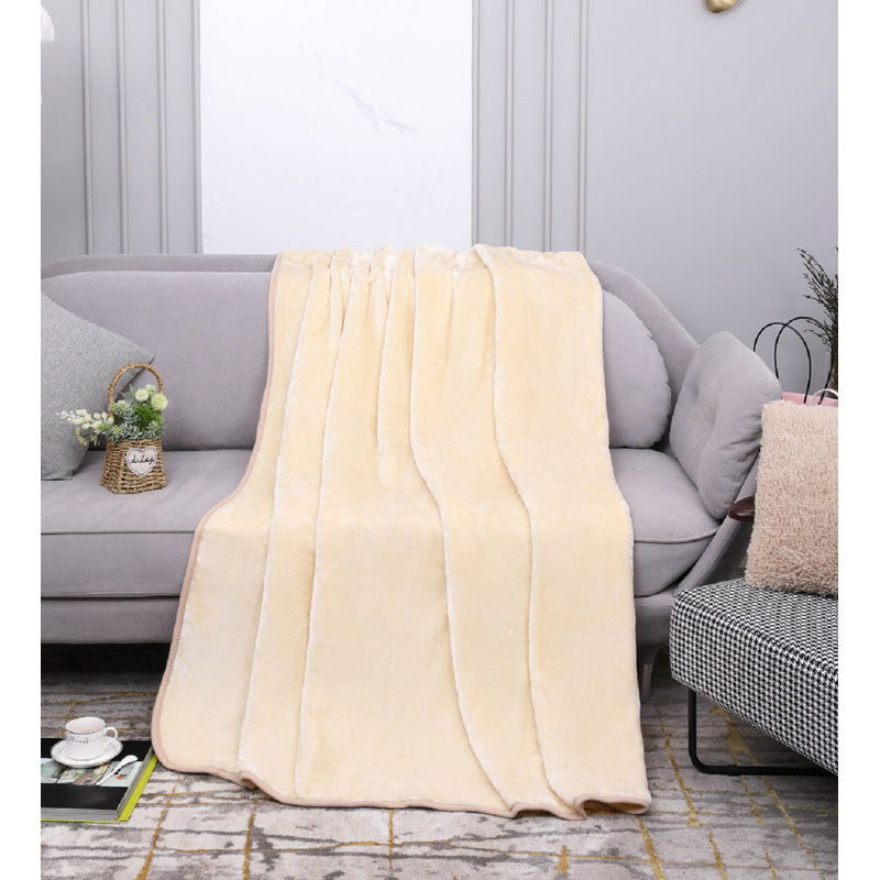 Bernestine Throw Blanket, Cream, W150 x L200cm