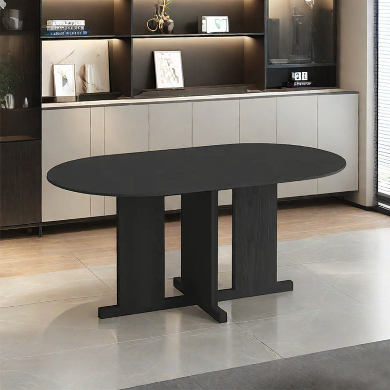 Table de salle à manger de style minimaliste et pratique, H 29,3 po x l 55,1 po x L 31,5 po