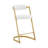 Chavez - Pleather + Gold Counter Stool-343300190