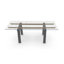 Table extensible en verre avec pieds en bois Levante-2142183488-2047801063