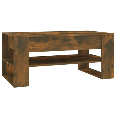 DB Coffee Table Brown Oak 40.2""x21.7""x17.7"" Engineered Wood -  Ebern Designs, 13BB44BEBF804E39A574ADEB387D05C9