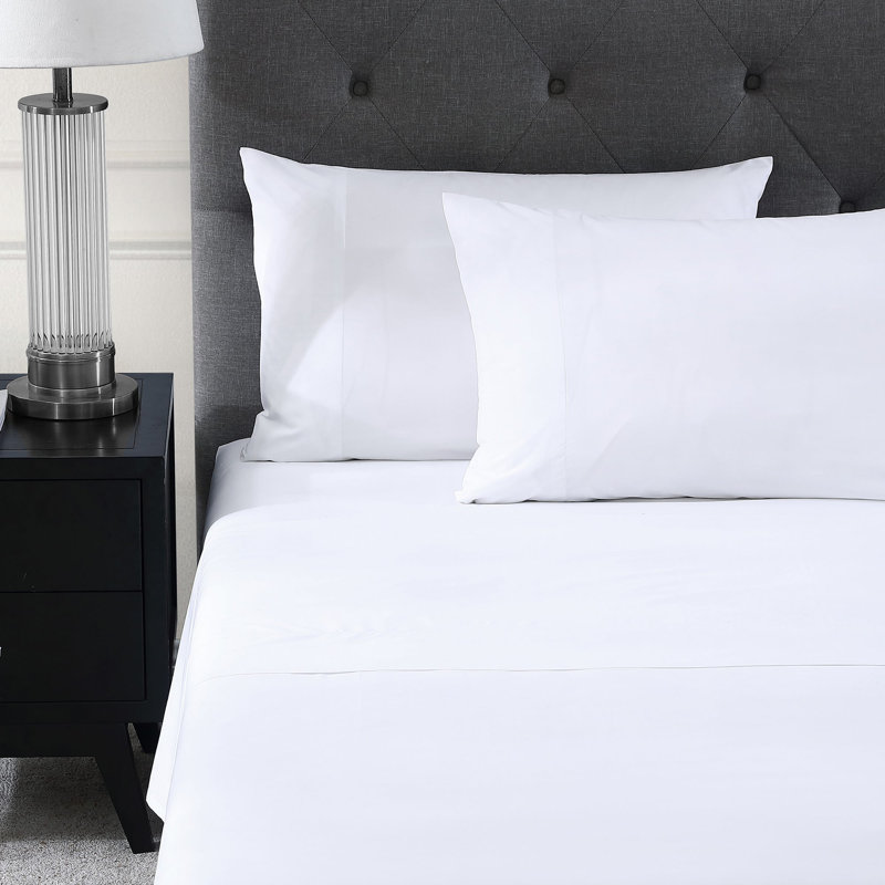 Hotel Percale Sheet Set, Twin, White