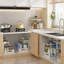 Organisateur sous évier, étagère coulissante à 2 niveaux avec étagère coulissante, rangement pour cuisine et salle de bain